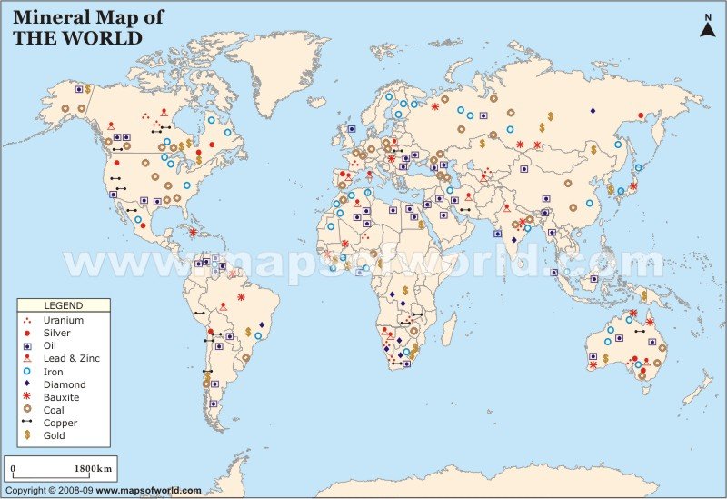 Earth Mineral Map